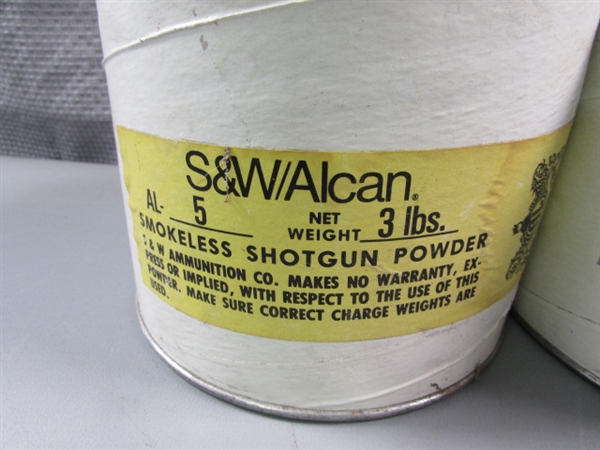 2 Cans S&W/Alcan 3lbs Smokeless Shotgun Powder