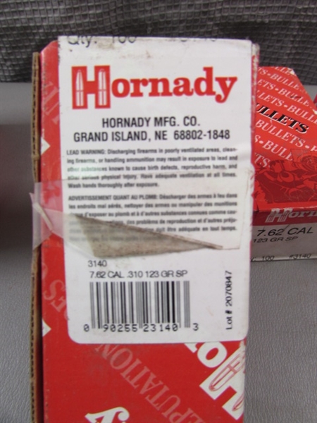 Hornady 7.62 CAL .310 123GR SP Bullets