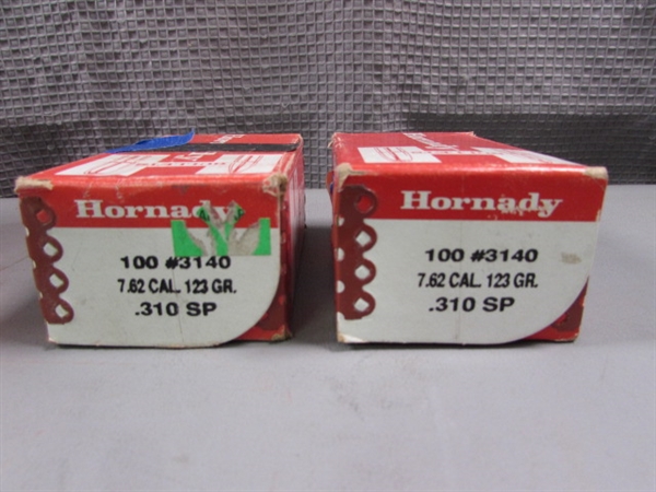 Hornady 7.62 CAL .310 123GR SP Bullets