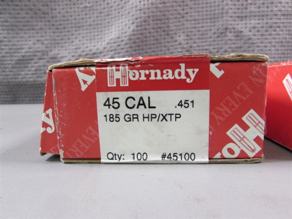 Hornady 30 CAL, 38 CAL, & 45 CAL SST &XTP Bullets.