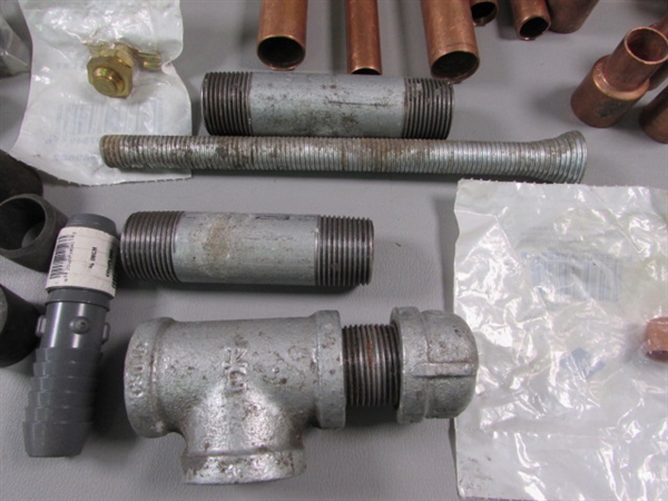 Copper Tubing & Parts, PVC, etc.