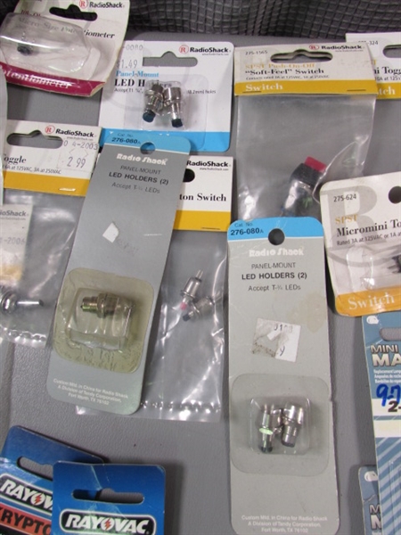 NEW- Light Bulbs, Switches, Holders, Etc.