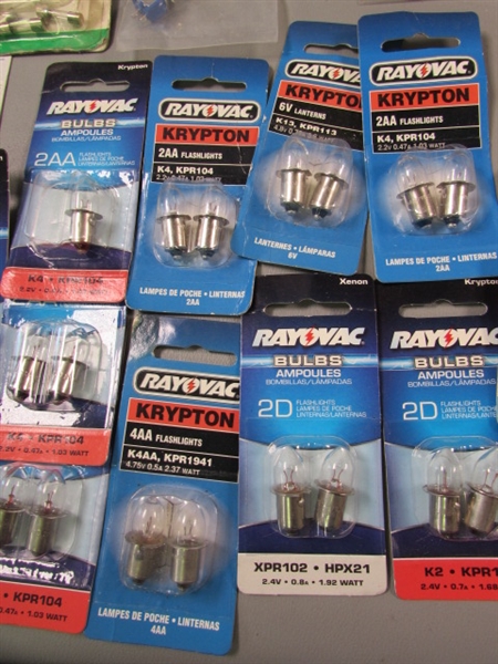 NEW- Light Bulbs, Switches, Holders, Etc.