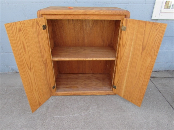 2-Door Oak Cabinet