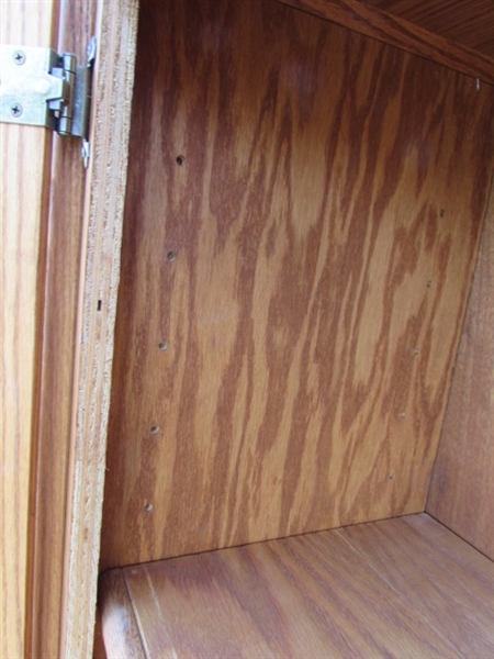 2-Door Oak Cabinet