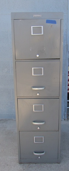 Vintage Standard 4-Drawer File Cabinet
