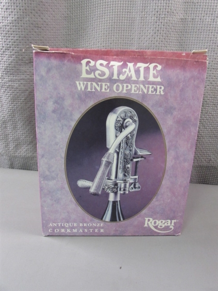 New-Roger Estate Wine Opener Antique Bronze Corkmaster