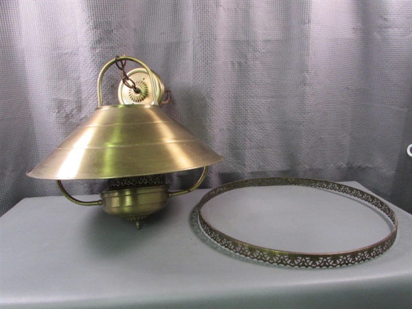 Hanging Brass Light Fixture