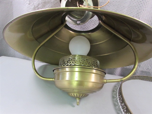 Hanging Brass Light Fixture