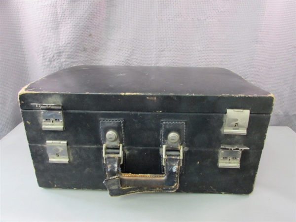 Vintage Double Sided Suitcase