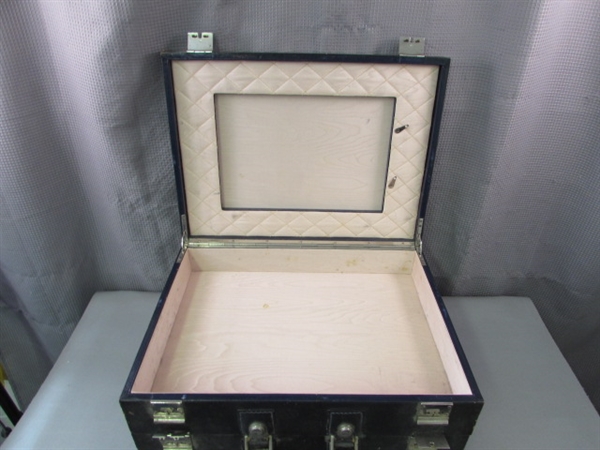 Vintage Double Sided Suitcase