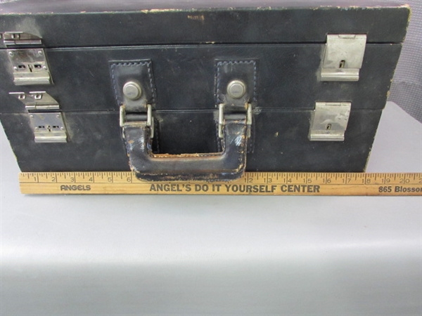 Vintage Double Sided Suitcase