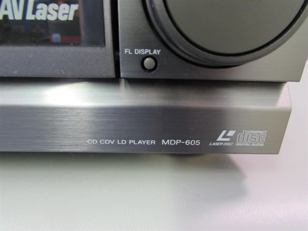 Sony MDP-605 LaserDisc System-See Description
