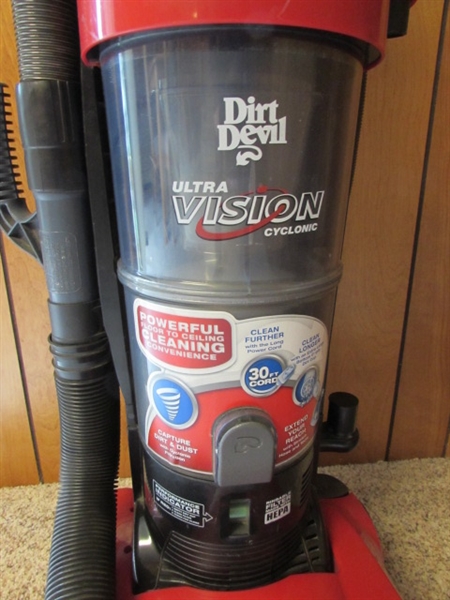 DIRT DEVIL ULTRA VISION BAGLESS VACUUM CLEANER - ESTATE