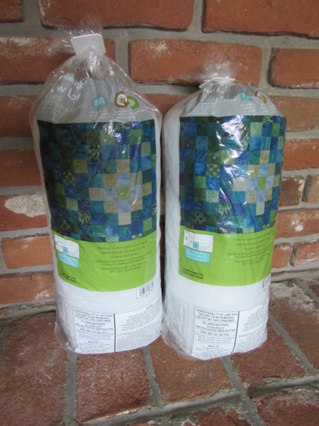 2 NEW PACKAGED OF QUILT BATTING - ESTATE