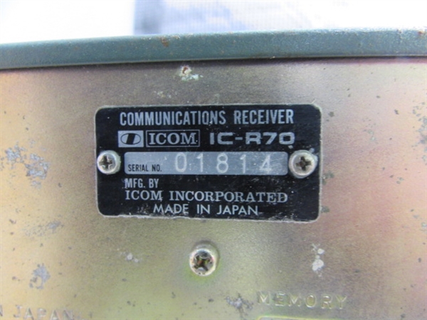 ICOM Communications Receiver IC-R70