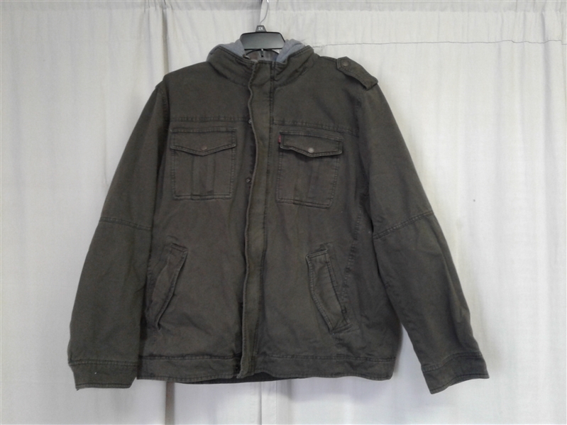 Levi's Men's Military Jacket With Hood XXL