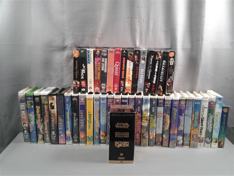 Collection of VHS Tapes-Many Children's Movies-1 New