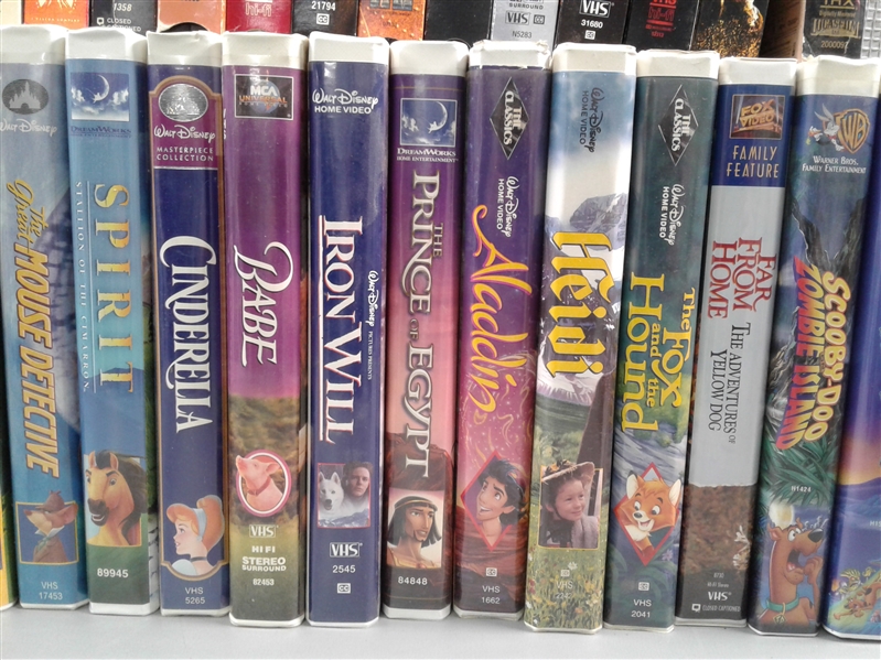 Collection of VHS Tapes-Many Children's Movies-1 New