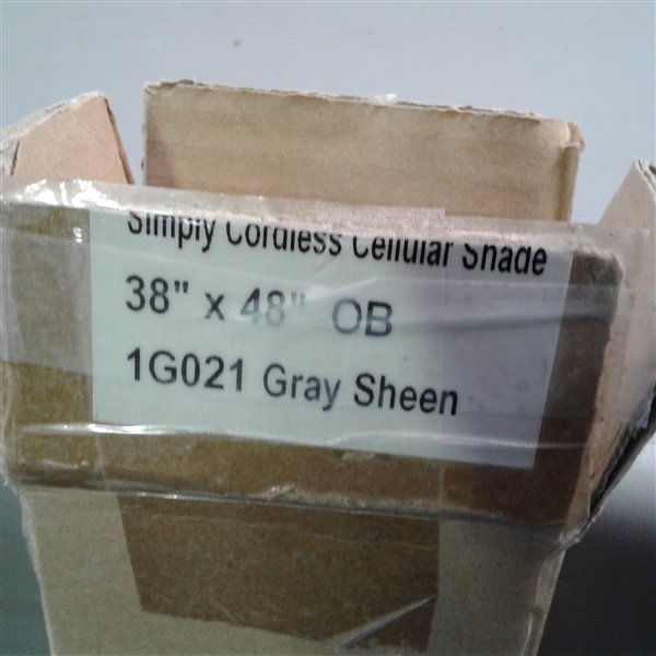 Simply Cordless Cellular Shade 2 Pack- Grey Sheen