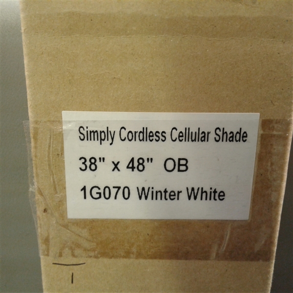 Simply Cordless Cellular Shade 2 Pack- Winter White