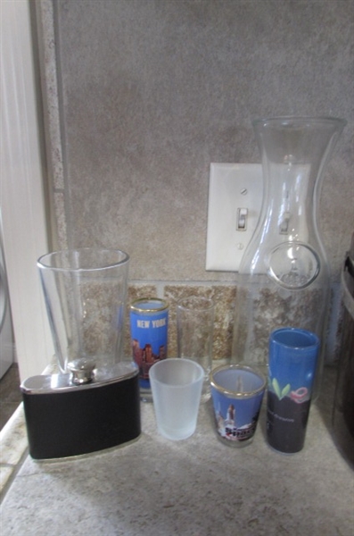 Barware Glasses, Wine Charms, Ice Bucket, Flask, etc