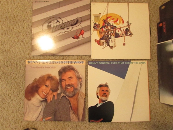 Vinyl Records- Chicago, Kenny Rogers, etc.