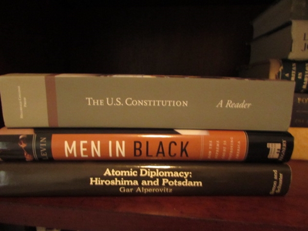 Books: U.S. Constitution, Men in Black, etc
