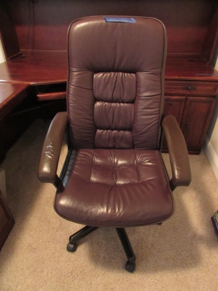 Large 3 Piece L-Shaped Desk With Office Chair