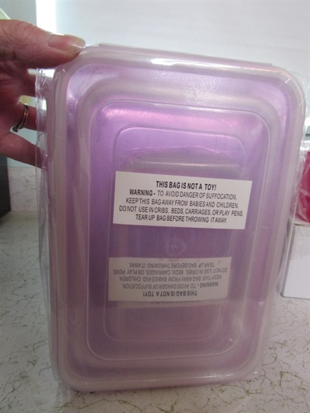 NEW- Anchor Hocking Glass True Seal W/Lids and Plastic Storage Containers