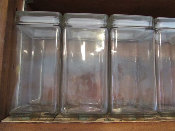 Clear Glass Canister Set