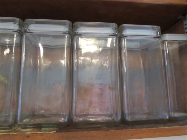 Clear Glass Canister Set