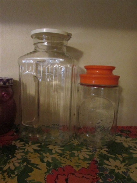 Glass Jars- Canisters, Canning Jars, and Novelty Owls