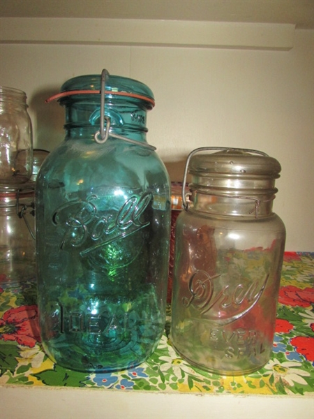 Glass Jars- Canisters, Canning Jars, and Novelty Owls