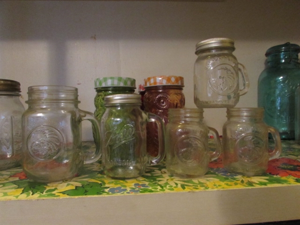 Glass Jars- Canisters, Canning Jars, and Novelty Owls