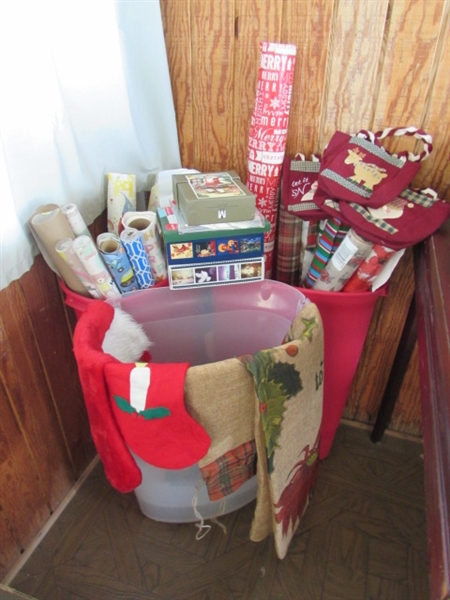 Wrapping Paper & Storage, Christmas Cards, Bags, & Stockings