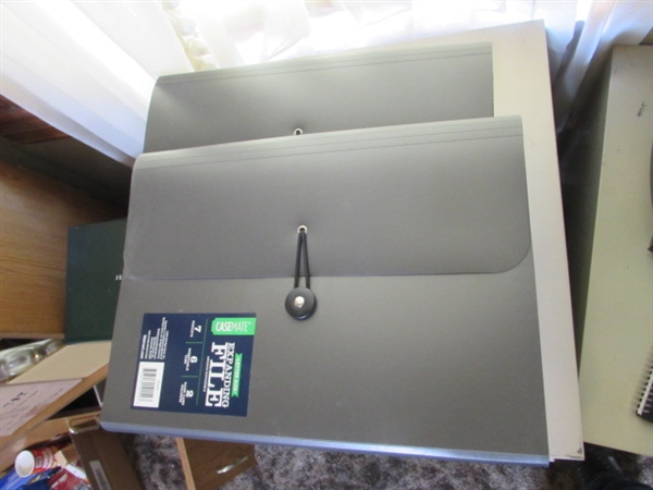 Pair of Filing Cabinets, Paper Pads, Cardstock, Paper Shredder