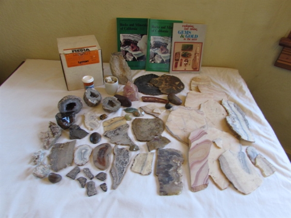 Geodes, Rocks, Stones, and Books