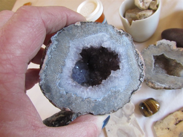 Geodes, Rocks, Stones, and Books