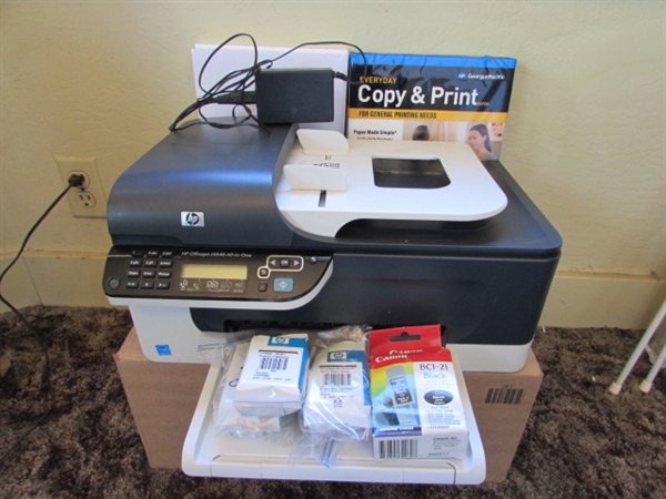 HP Officejet J4540 All-in-One Printer w/Ink & Paper