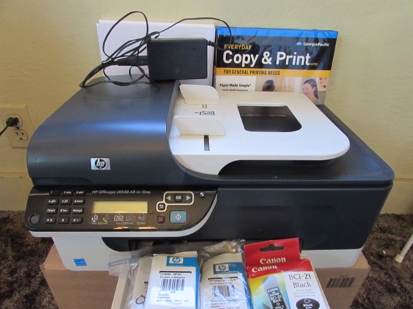 HP Officejet J4540 All-in-One Printer w/Ink & Paper