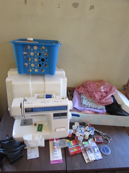 Brother XL-3100 Sewing Machine W/Case and Supplies