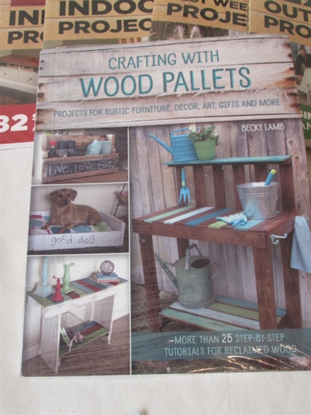 Wood Projects and Crafting Books-New