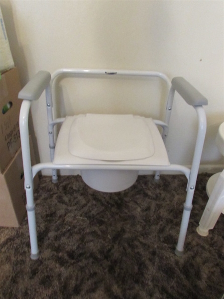 Portable Commode, Adult Incontinence Underwear, Toeless Compression Socks, Etc