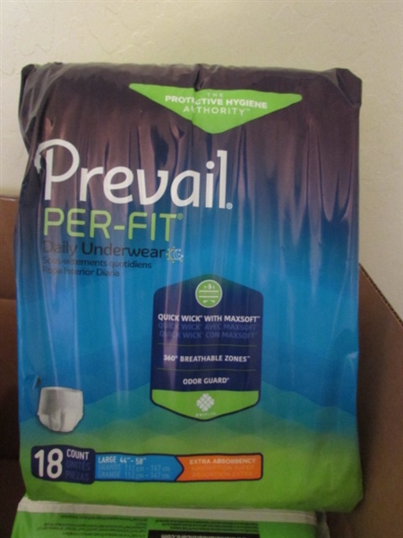 Prevail Perfit Large Incontinence Underwear & Pads