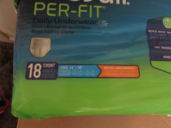 Prevail Perfit Large Incontinence Underwear & Pads