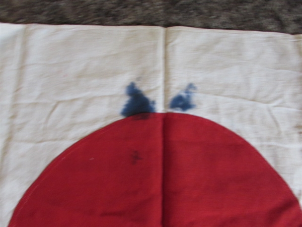 WWII Japanese Flag & Variety of American Flags