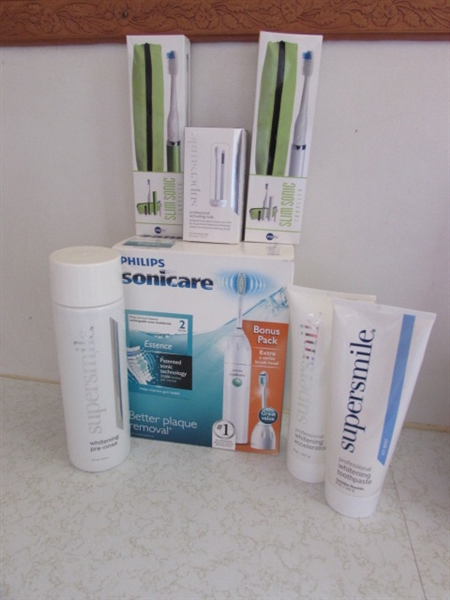 New- Sonicare Toothbrush, Travel Toothbrushes, Rinse, Toothpaste