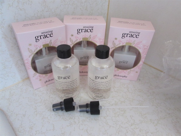 NEW- Philosophy Amazing Grace Body Spritz And Perfume.