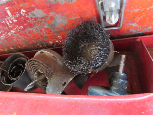 Vintage Metal Tool Boxes w/Tools